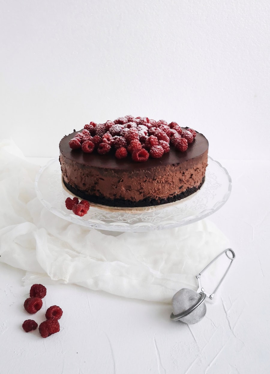 Rich chocolate cheesecake